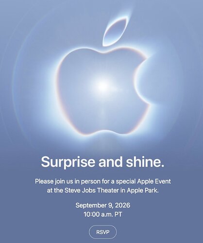 apple september event surprise and shine