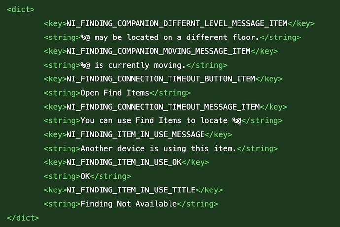ios 26.2 RC find my feature code