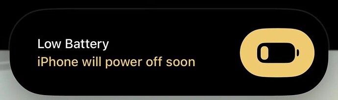 ios 27 1% battery dynamic island alert Large
