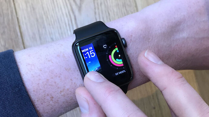 Swipe to change the watch face