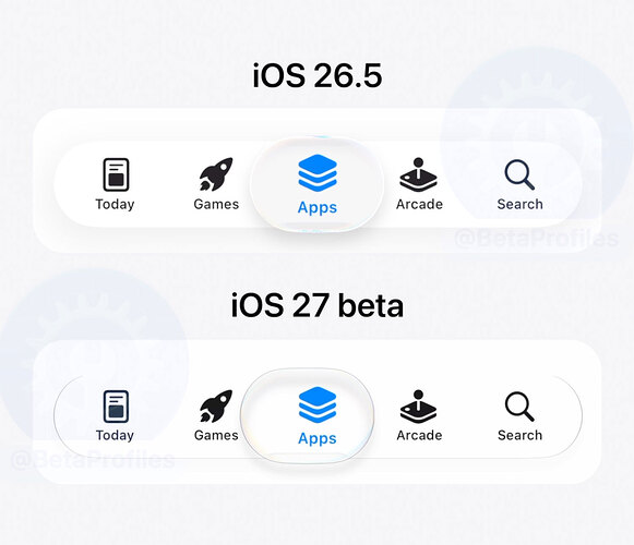 ios-27-liquid-glass-tab-bar-compare-to-ios-26