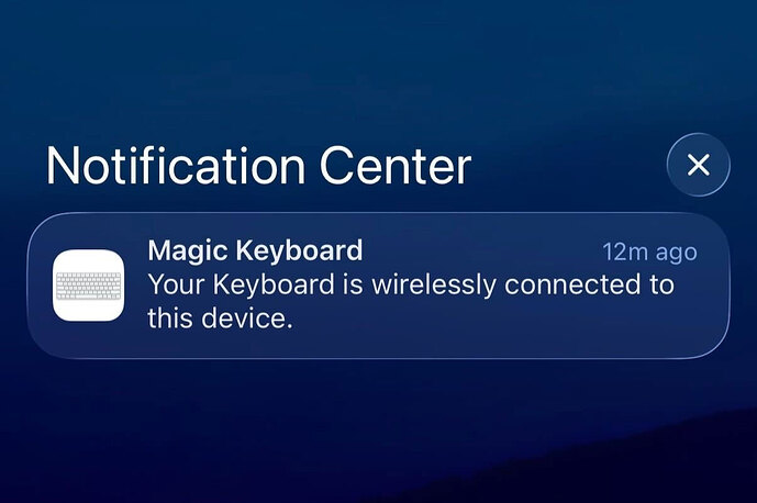 magic-keyboard-connected-notification-ios-26.5