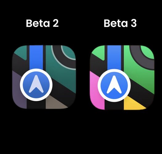 maps icon change in ios 18 beta 3