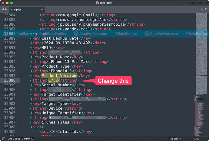 edit-product-version-in-info-plist-iphone-backup