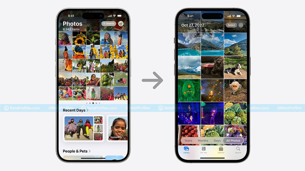 Ios Outdated Design How to Bring Back the Old Photos App UI on iOS 18 - iOS & iPadOS - Beta ...