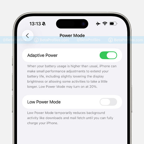 adaptive-power-ios-26-beta