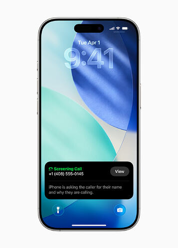 call screening ios 26 beta