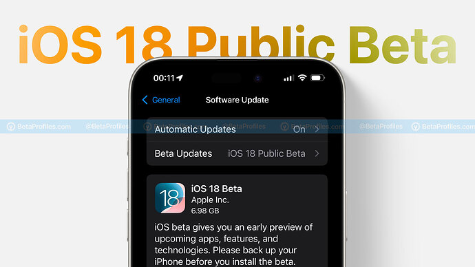 Download and Install iOS 18 Public Beta