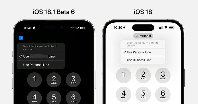 _New-UI-in-Phone-when-having-2-lines-ios-18.1-beta-6