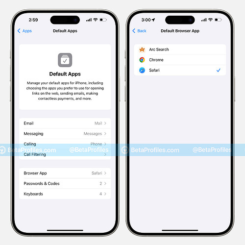 Changing-default-app-ios-18.2-beta