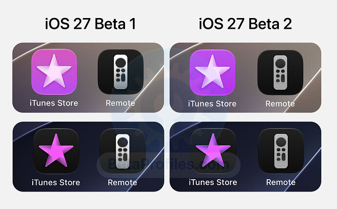 ios-27-beta-2-itunes-store-and-remote-icon-changes