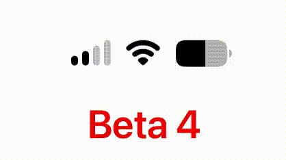 ios 27 beta 5 status bar icons